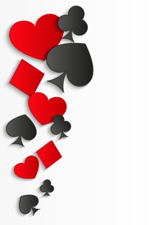 Card symbols background with place for textの写真素材