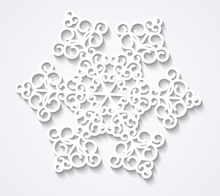 Paper snowflake for Your designのイラスト素材