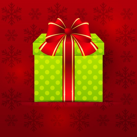 Paper Christmas background with giftのイラスト素材