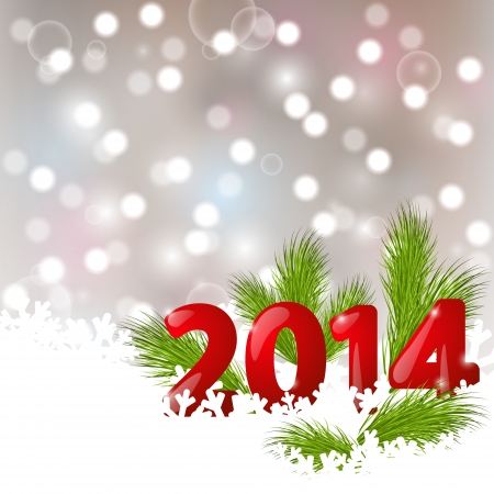 Christmas background with 2014 numbersのイラスト素材