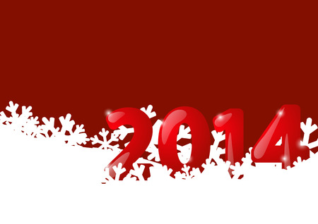 Christmas background with 2014 numbersのイラスト素材