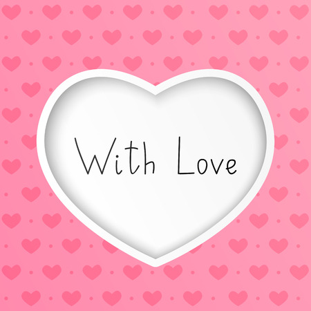 Valentine card with place for Your textのイラスト素材