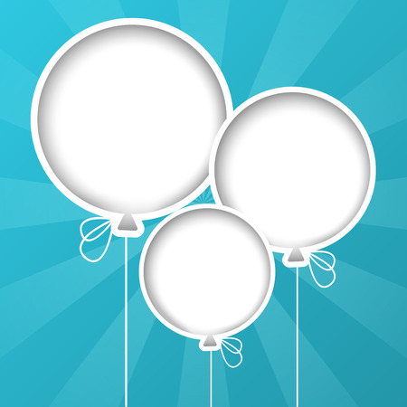 Balloon background with place for textのイラスト素材
