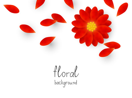 Floral background with place for textのイラスト素材