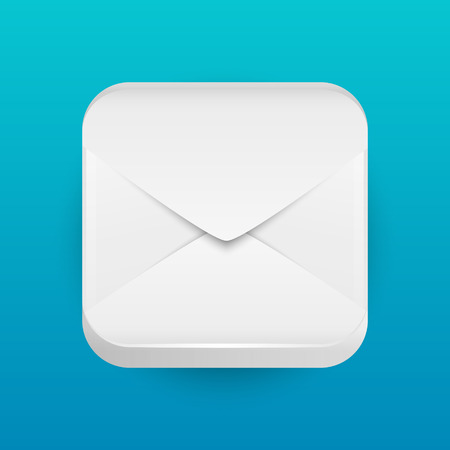 Mail apps icon on blueのイラスト素材