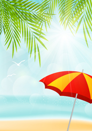 Summer beach background for Your designのイラスト素材