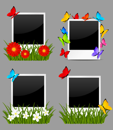 Set of photo framesのイラスト素材