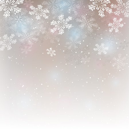 Abstract Christmas background with snowflakesのイラスト素材