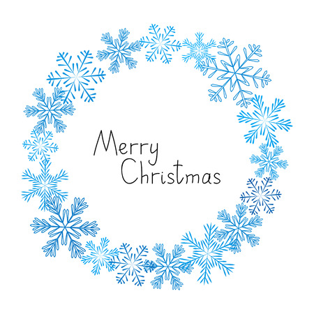 Xmas snowflakes background for Your designのイラスト素材