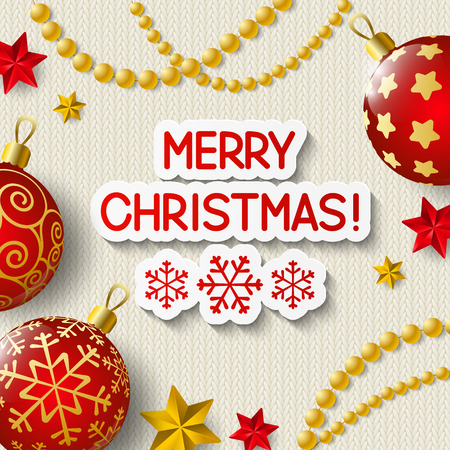 Xmas greeting card for Your designのイラスト素材