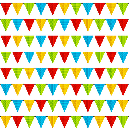 Seamless pattern with party flagsのイラスト素材