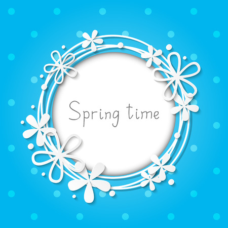 Floral frame for Your designのイラスト素材