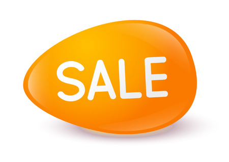 Sale message on glossy bubbleのイラスト素材