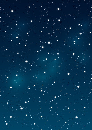 Shiny stars on night sky backgroundのイラスト素材