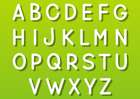Set of vector letters for Your designのイラスト素材