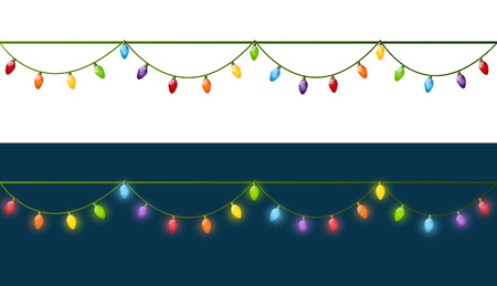 Christmas light bulbs for Your designのイラスト素材