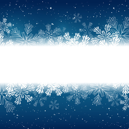 Christmas snowflakes border  for Your designのイラスト素材