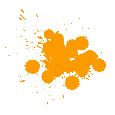 Vector paint splash isolated on whiteのイラスト素材