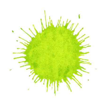 Vector watercolor splash isolated on whiteのイラスト素材