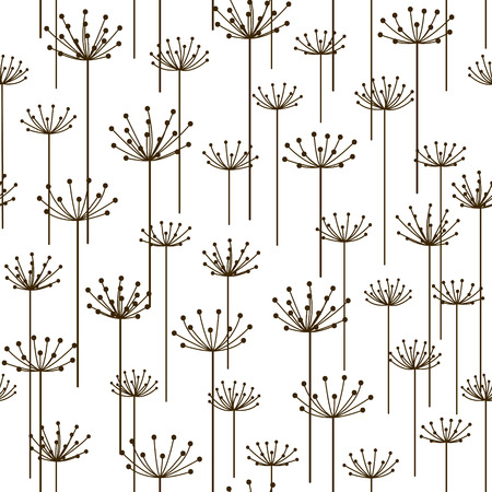 Seamless pattern with stylized flowersのイラスト素材
