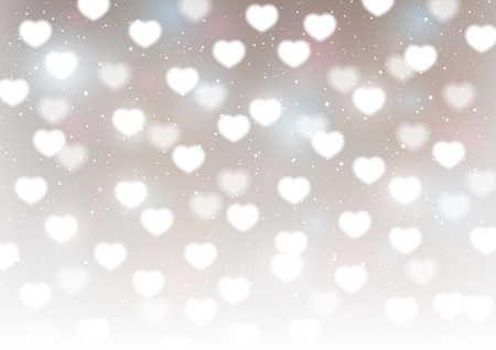 Hearts bokeh background for Your designのイラスト素材