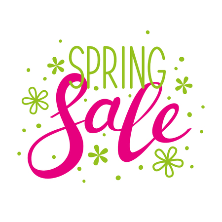 Spring sale lettering for Your designのイラスト素材