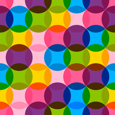Seamless pattern with color circlesのイラスト素材