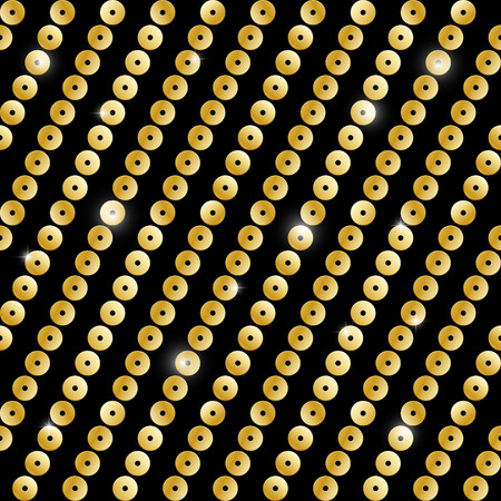 Seamless pattern with golden sequinsのイラスト素材