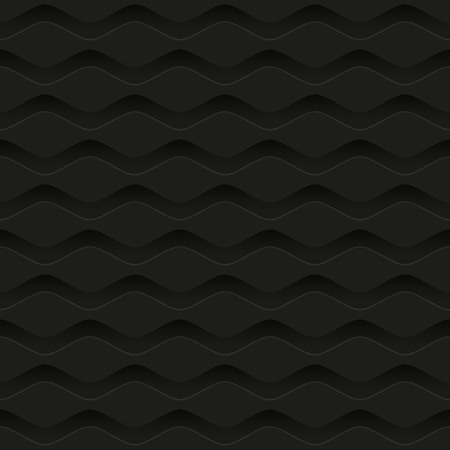 Seamless pattern with black geometric ornateのイラスト素材