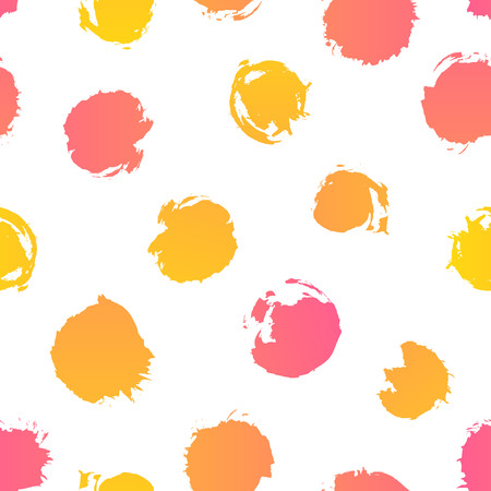 Seamless pattern with paint stampsのイラスト素材