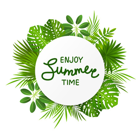 Tropical leaves background for Your designのイラスト素材