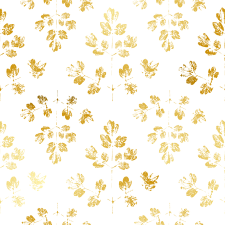 Pattern of golden leaves ornateのイラスト素材