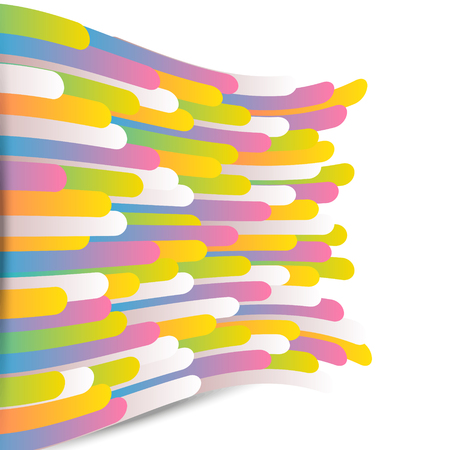 Abstract background with color stripesのイラスト素材