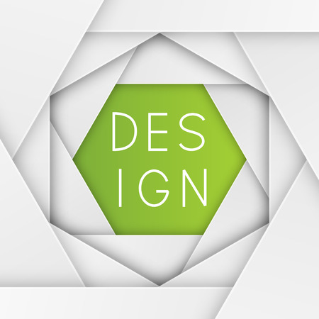 Paper cut hexagon background for Your designのイラスト素材