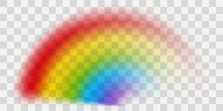 Vector rainbow with transparent effectのイラスト素材