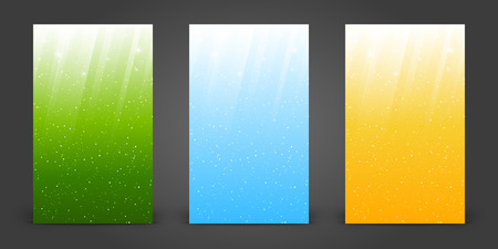 Set of 240 x 400 vertical sunny bannersのイラスト素材