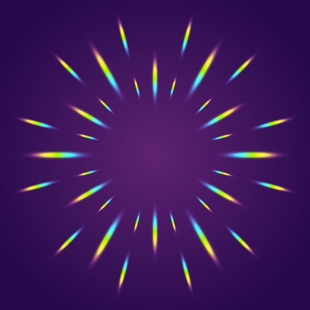 Abstract rainbow lightsのイラスト素材