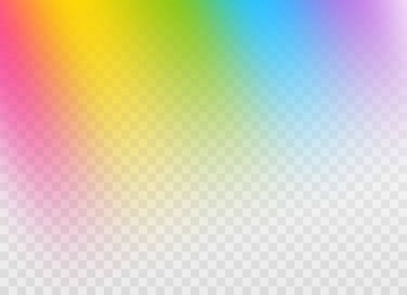 Rainbow gradient design element on transparent backgroundのイラスト素材