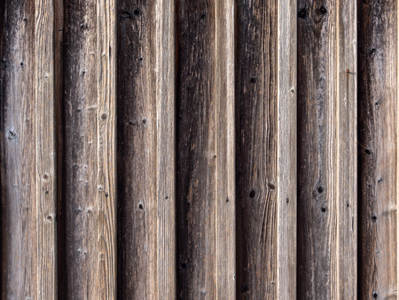 Image of symmetric wooden wall with vertical orientationの写真素材
