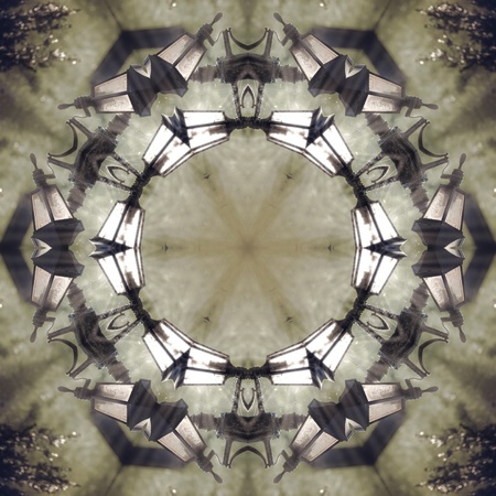 Graphic Image with kaleidoscope style design abstractの写真素材