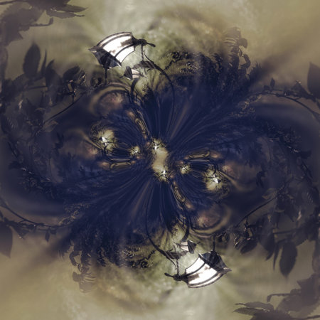 Graphic Image with kaleidoscope style design abstract