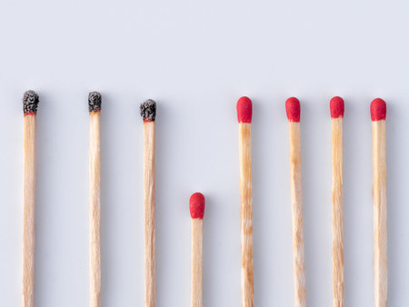 Matchsticks burn, one piece prevents the fire from spreading - the concept of how to stop the...