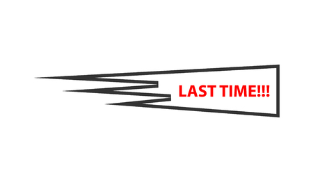 Timing label  illustration.のイラスト素材