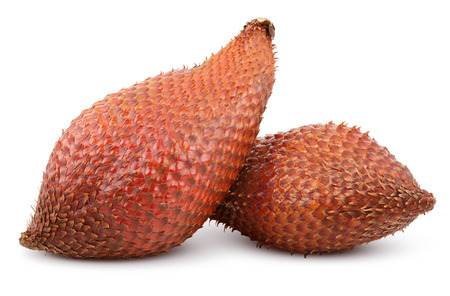Salak snake fruit isolated on white の写真素材