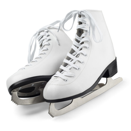 Figure skates isolated on white with clipping path Figure skates isolated on white with clipping path