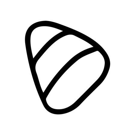 Hand drawn illustration of corn candy in doodle styleのイラスト素材