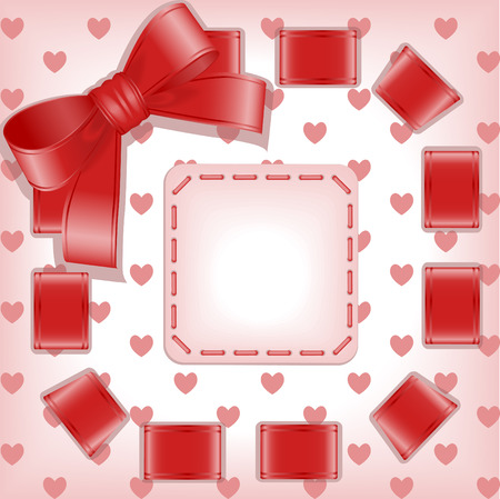 Valentines Day. ribbon with a bow. Similar in a portfolioのイラスト素材
