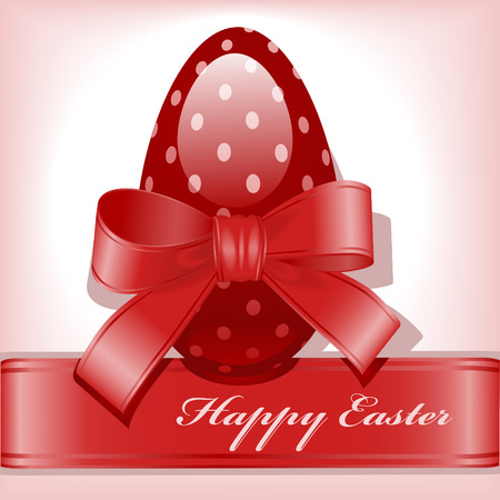 bow on an Easter egg. のイラスト素材