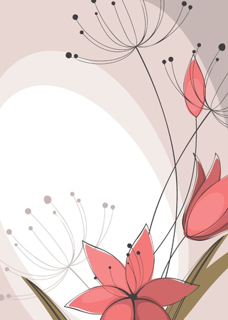 postcard with lilies 3. Similar to portfolioのイラスト素材
