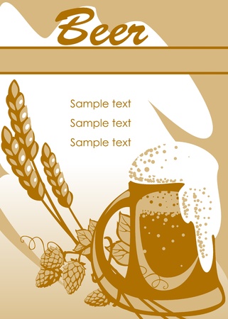 beer. place for your text. similar to the portfolioのイラスト素材